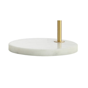 Vega 60" Minimalist Edison Metal/Marble Floor Lamp - JONATHAN Y